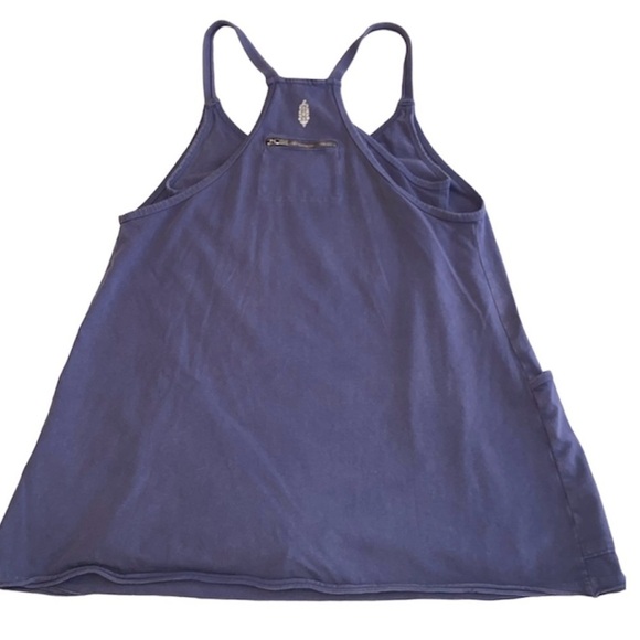 Free People FP Movement Hot Shot Mini Dress Blue Indigo NWOT Small Medium - Picture 8 of 14